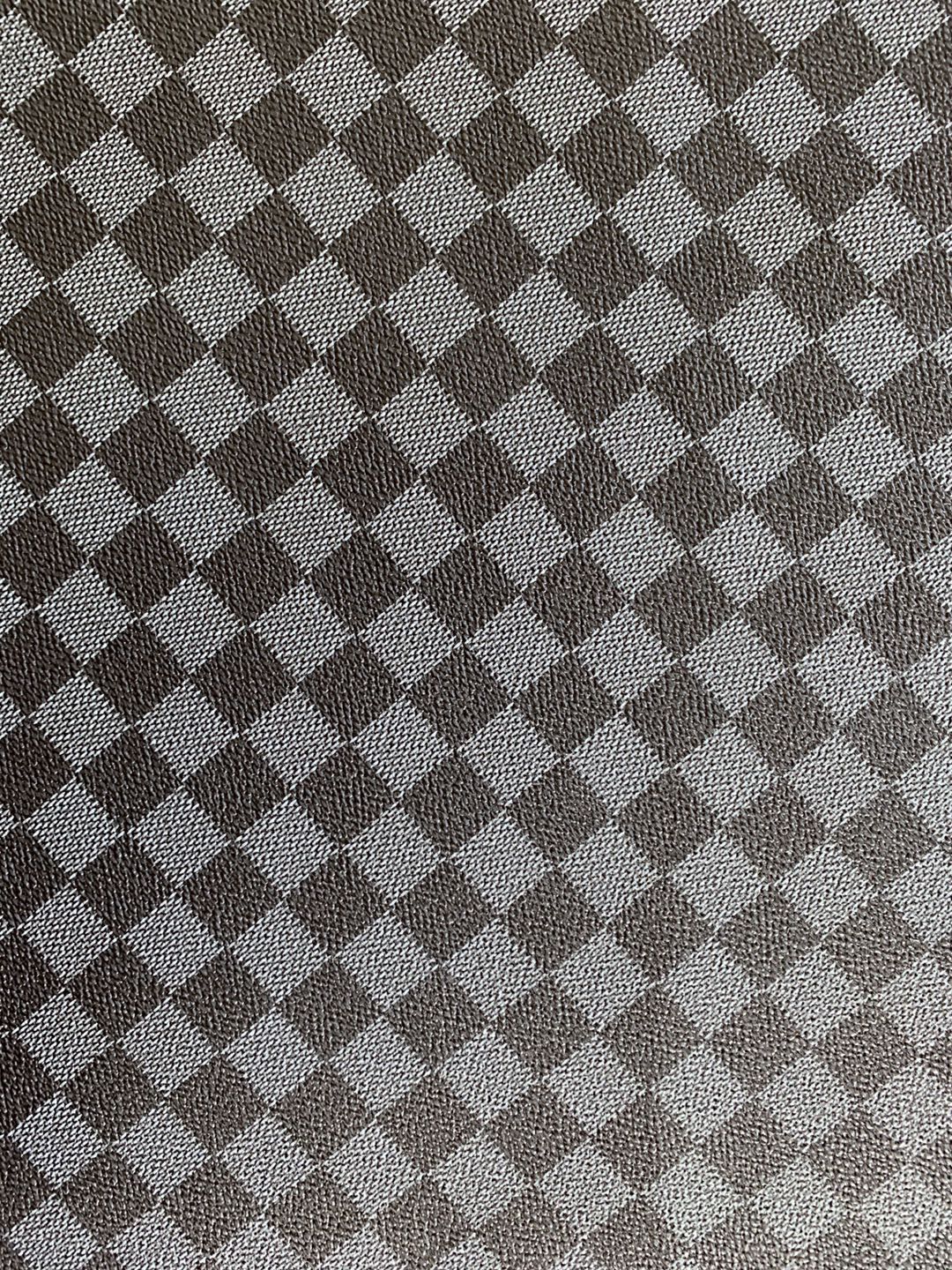 Classic Plaid Leather Fabric Handmade Shoes Fabric,The Purse Fabric Bags fabric( Gray )