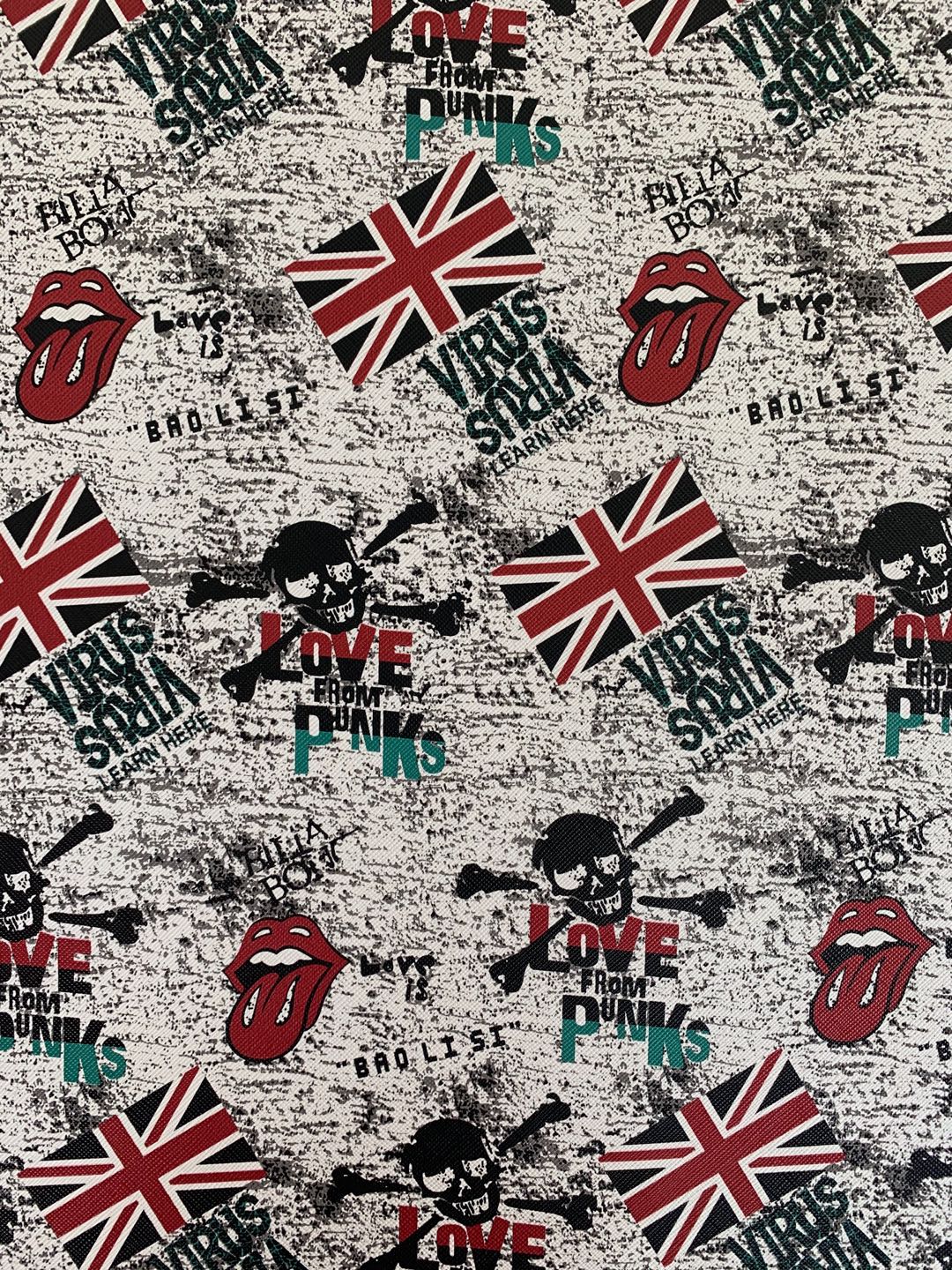 New UK National Flag Deisgn Leather fabric For Handicraft Goods