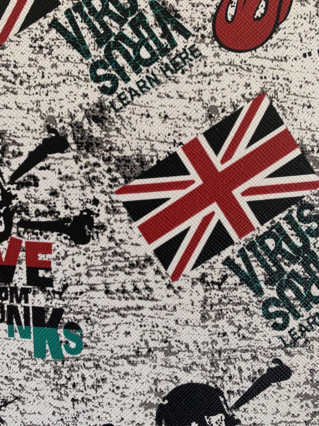 New UK National Flag Deisgn Leather fabric For Handicraft Goods