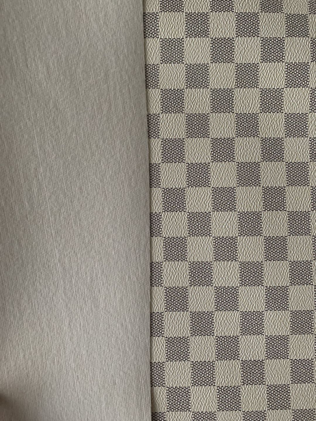 Classic Plaid Leather Fabric Handmade Shoes Fabric,The Purse Fabric Bags fabric( white )