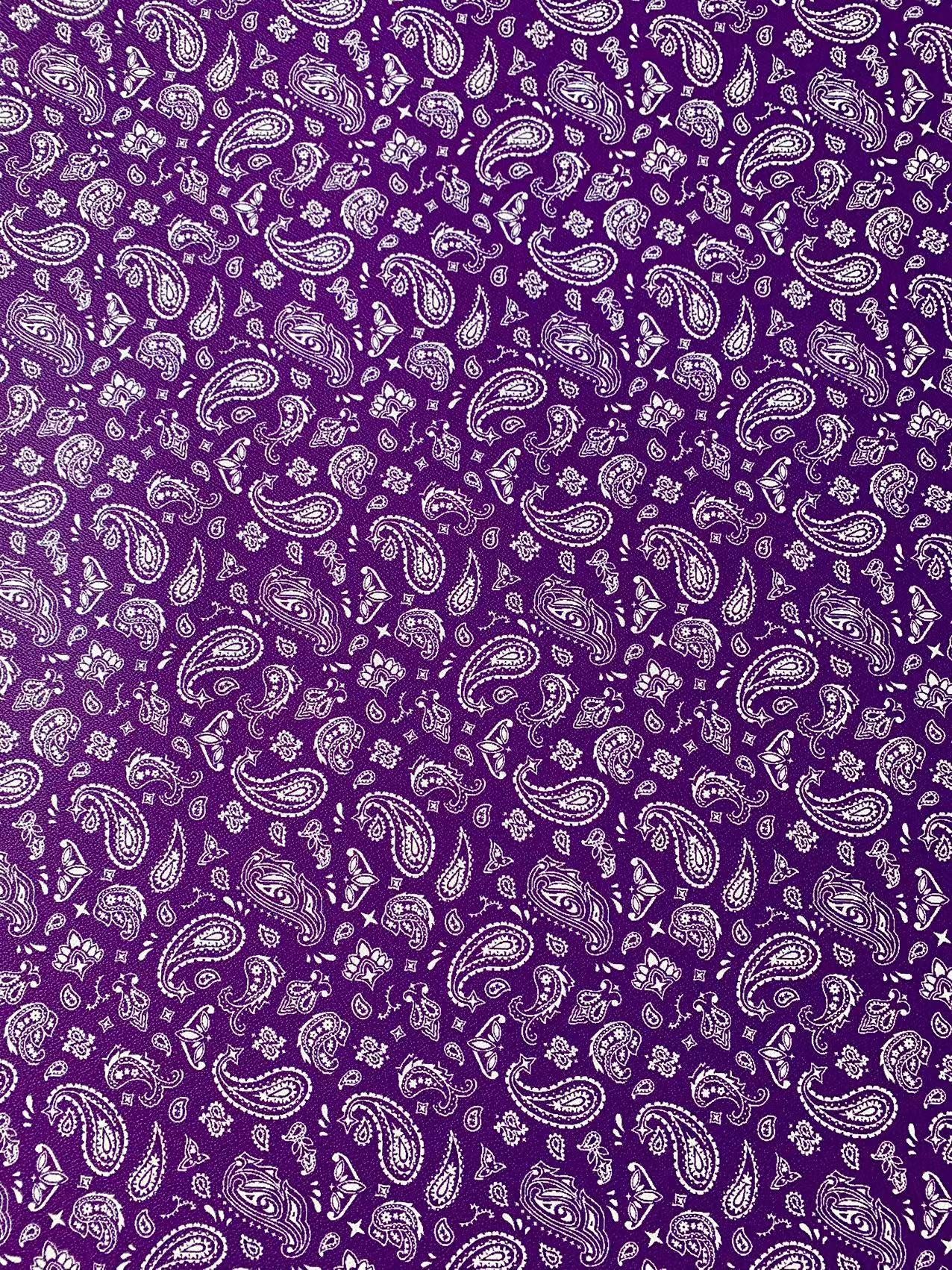 Bandanas Leather For handmade DIY shoe,bag Goods,Craft Handicrafts Material leather By Yard(Purple)