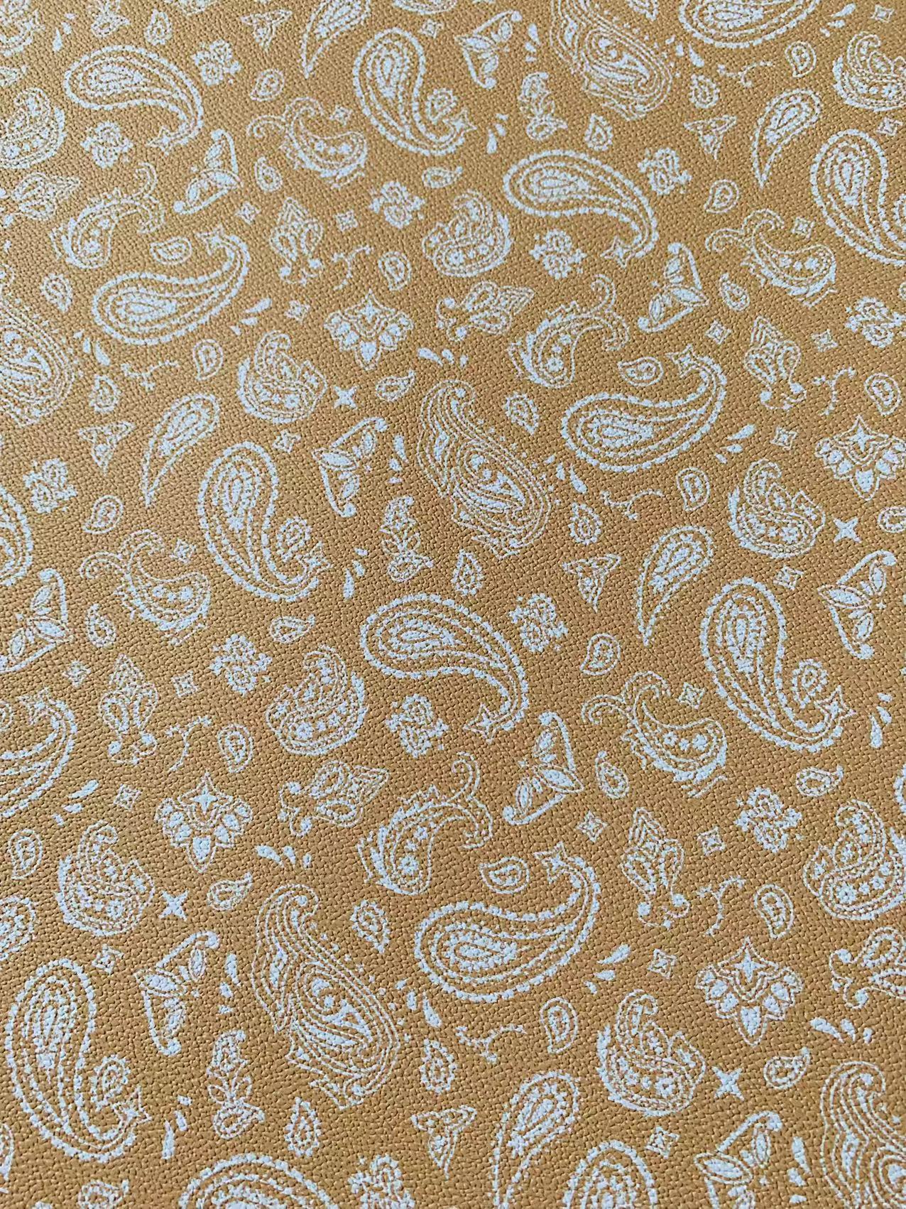 Bandanas Leather For handmade DIY shoe,bag Goods,Craft Handicrafts Material leather By Yard(Beige)