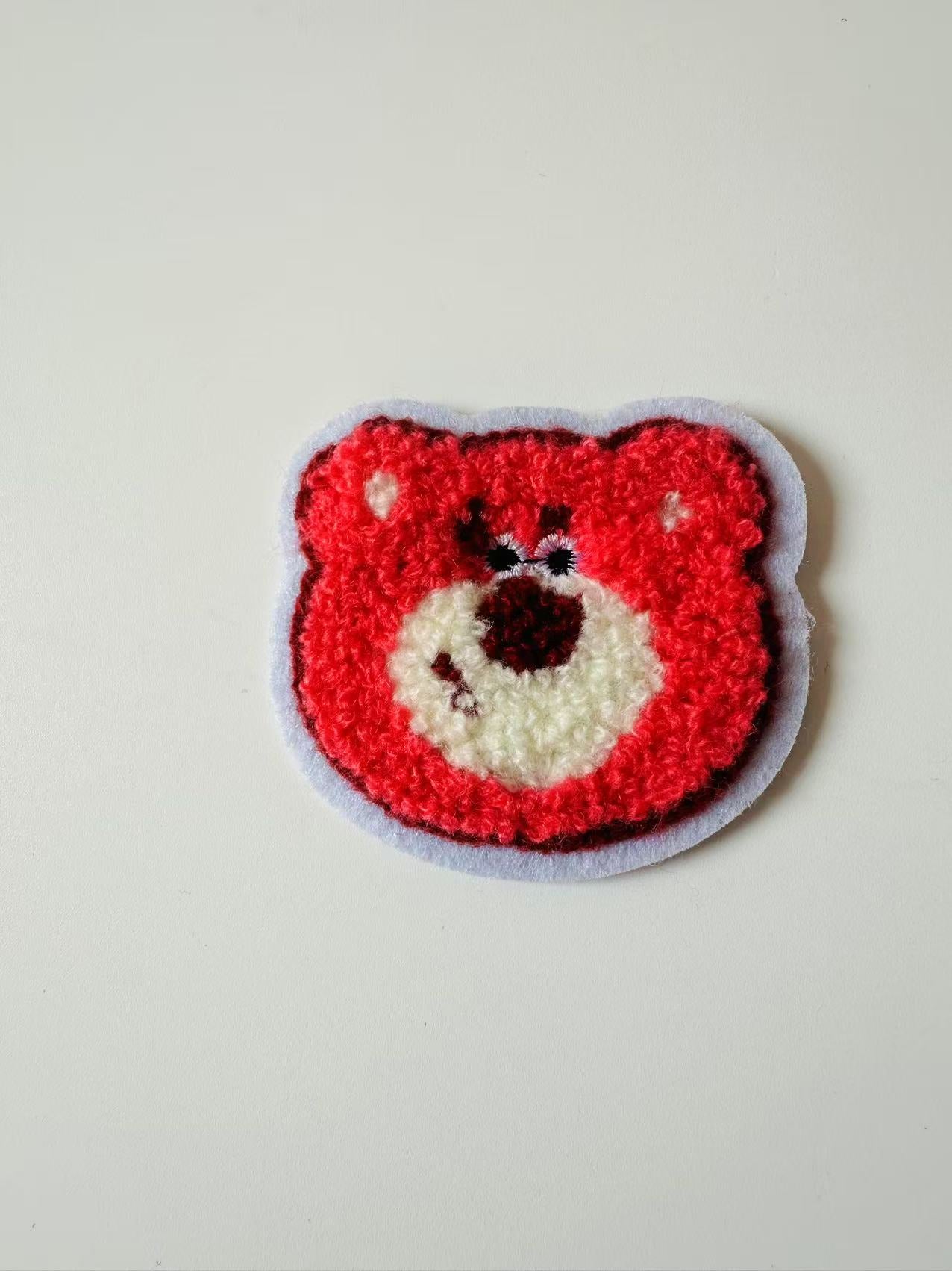 Craft 2.3"x2.2 "Lotso Strawberry Bear Embroidery Patches For Handmade Handicraft