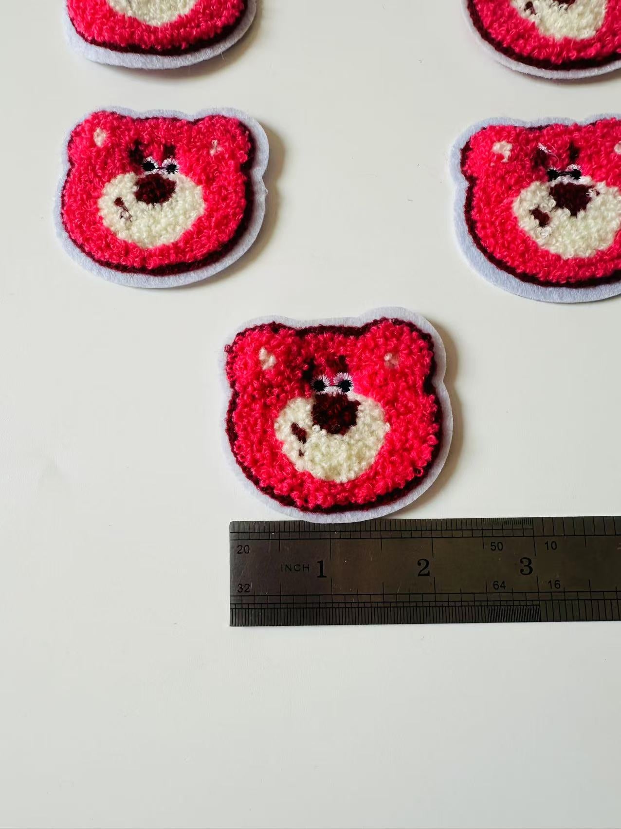 Craft 2.3"x2.2 "Lotso Strawberry Bear Embroidery Patches For Handmade Handicraft