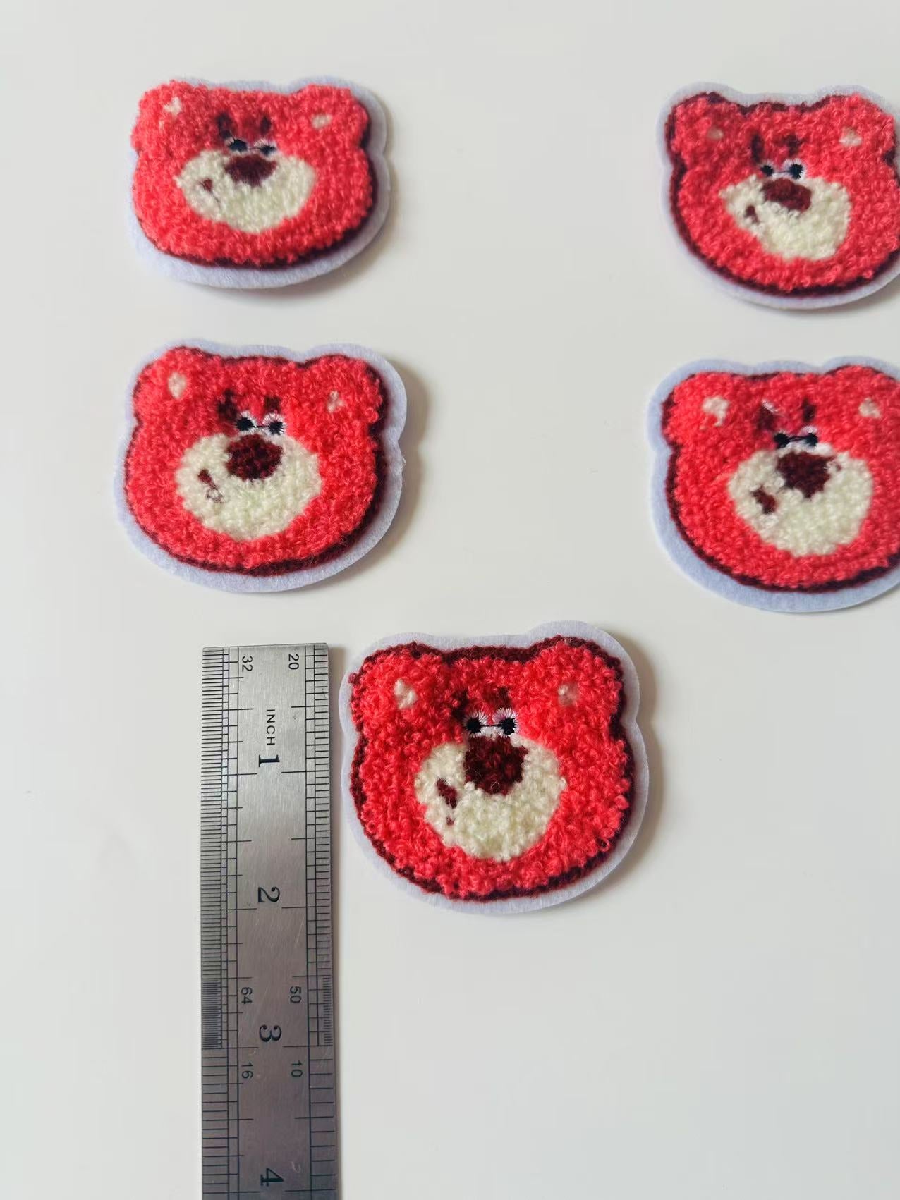 Craft 2.3"x2.2 "Lotso Strawberry Bear Embroidery Patches For Handmade Handicraft