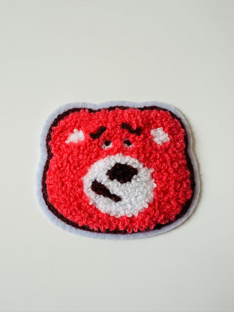Craft 3.5"x2.7 "Lotso Strawberry Bear Embroidery Patches For Handmade Handicraft