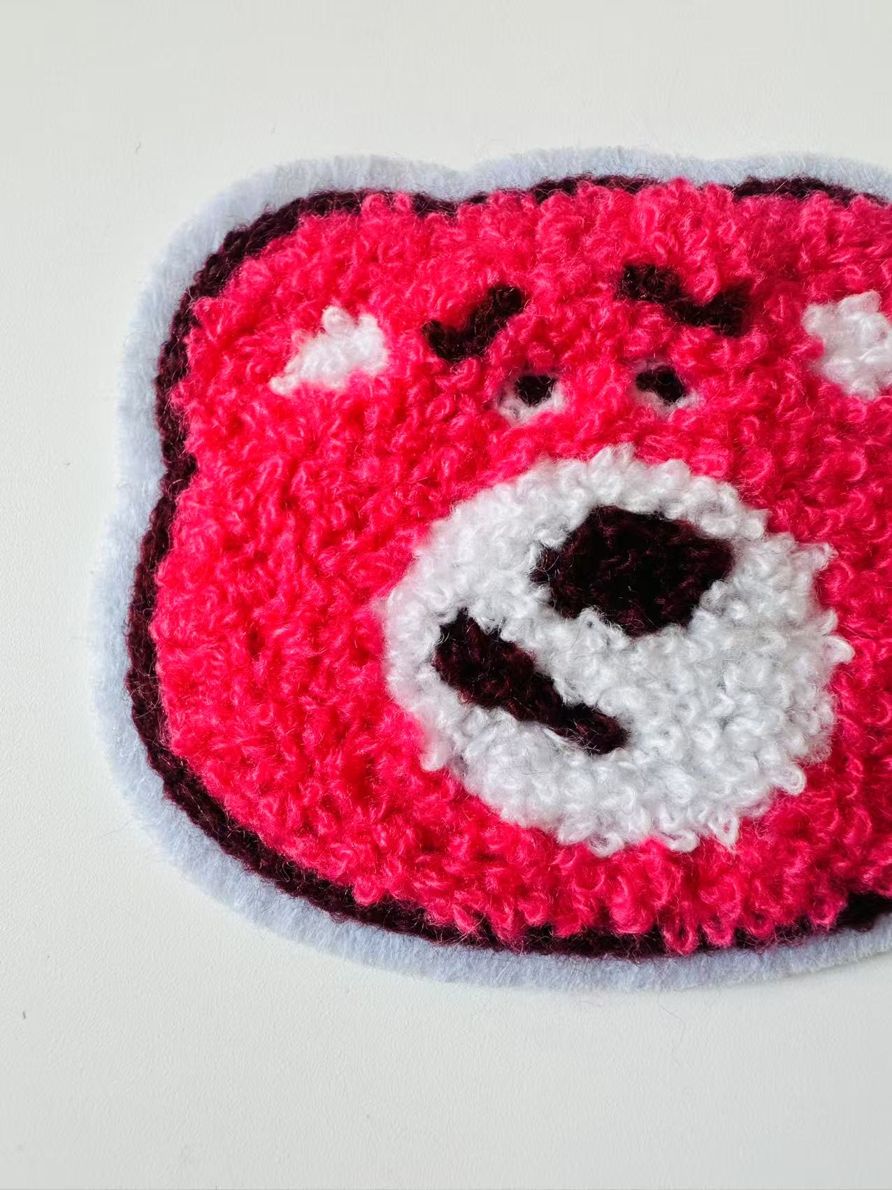 Craft 3.5"x2.7 "Lotso Strawberry Bear Embroidery Patches For Handmade Handicraft