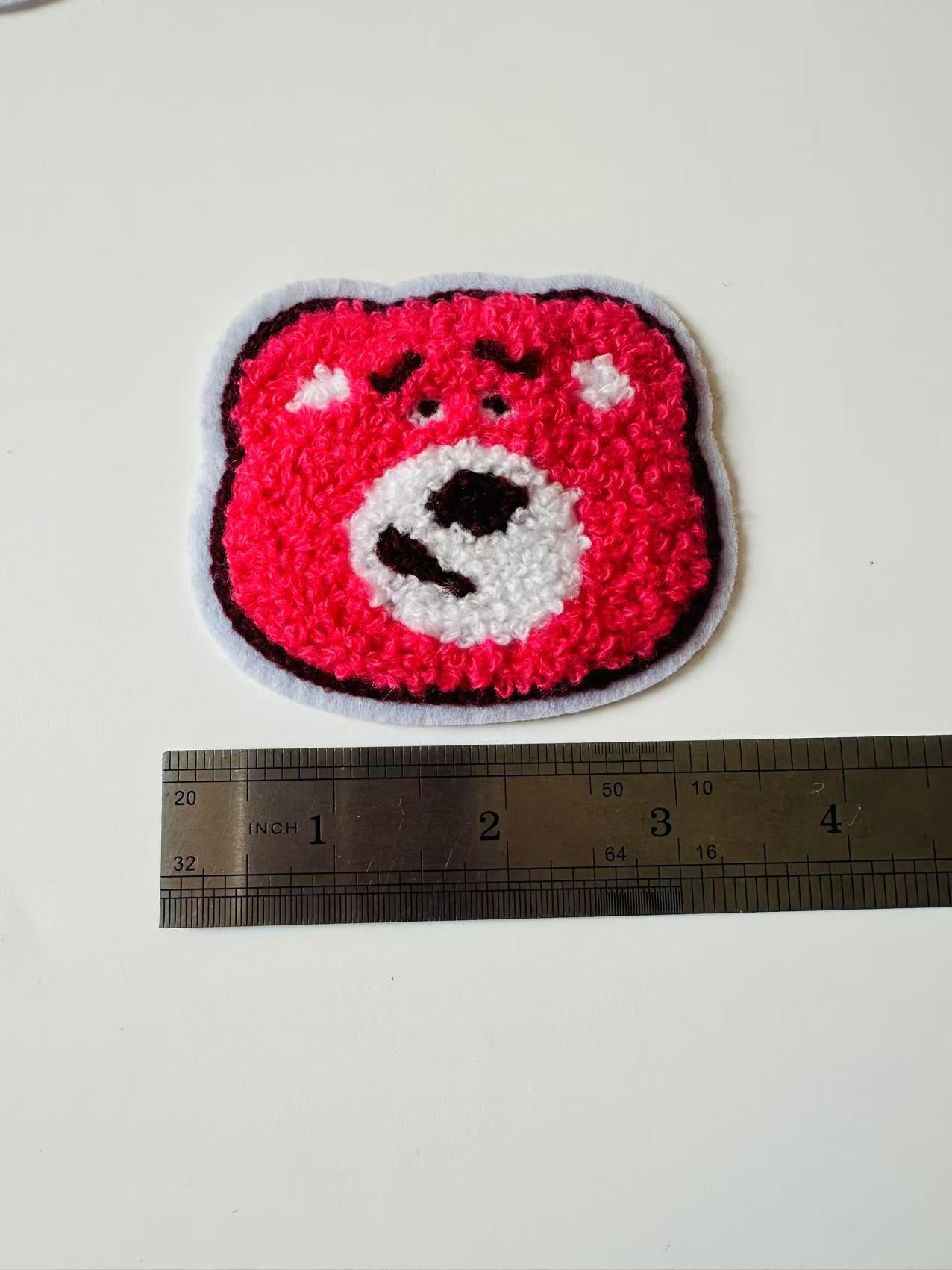 Craft 3.5"x2.7 "Lotso Strawberry Bear Embroidery Patches For Handmade Handicraft
