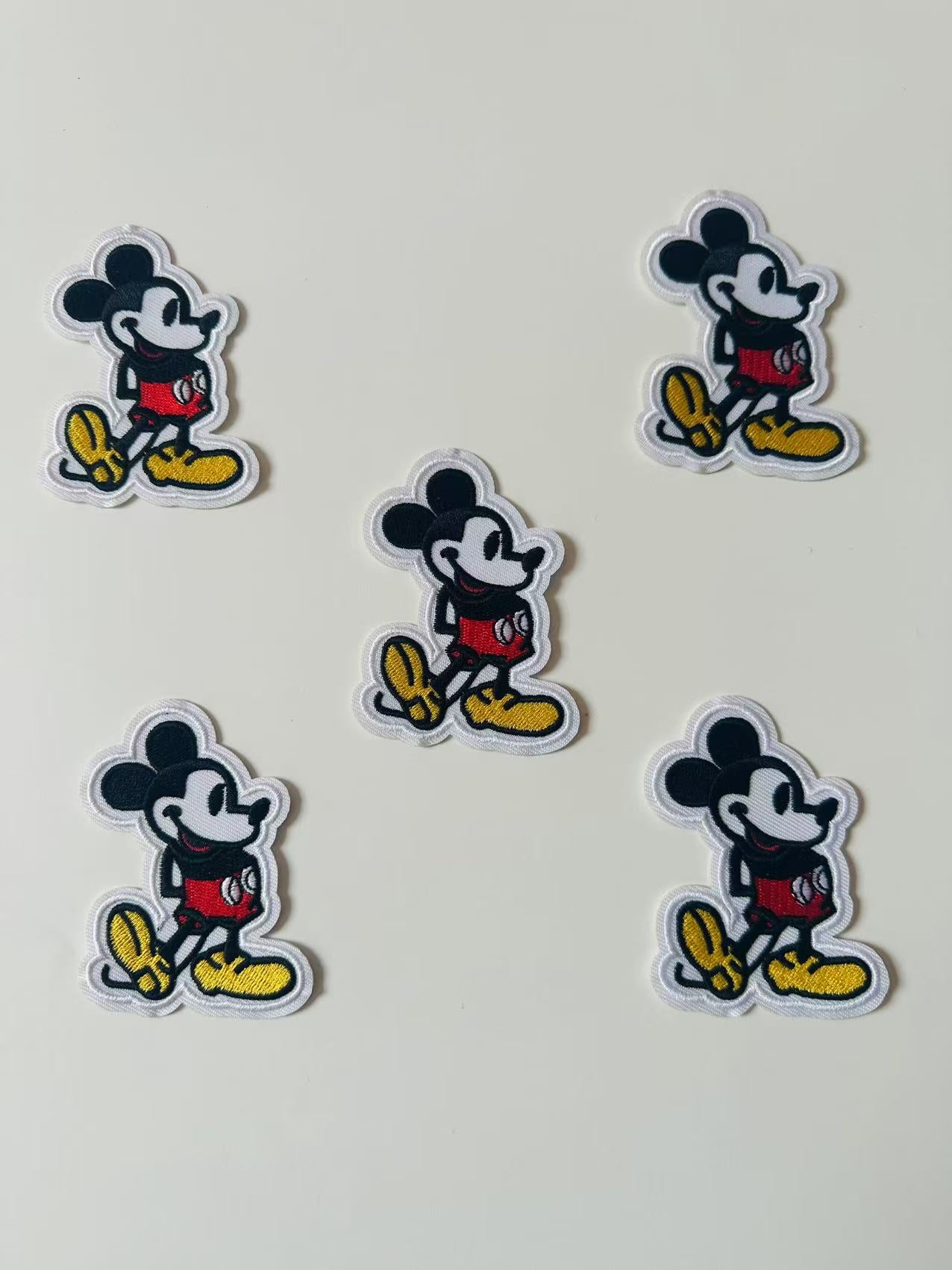 Craft Mickey Mouse 2.3"x3 "Embroidery Jacquard Label For Handmade Handicraft Goods