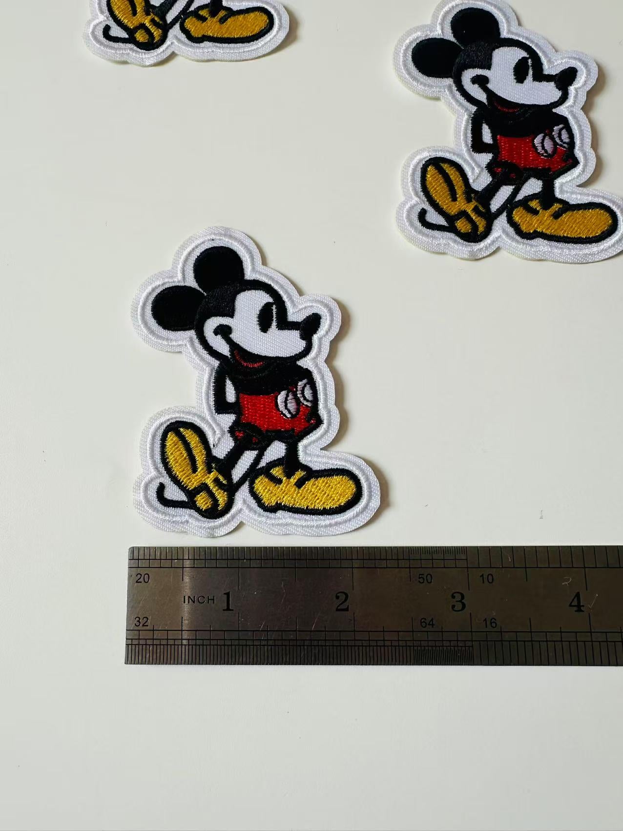 Craft Mickey Mouse 2.3"x3 "Embroidery Jacquard Label For Handmade Handicraft Goods