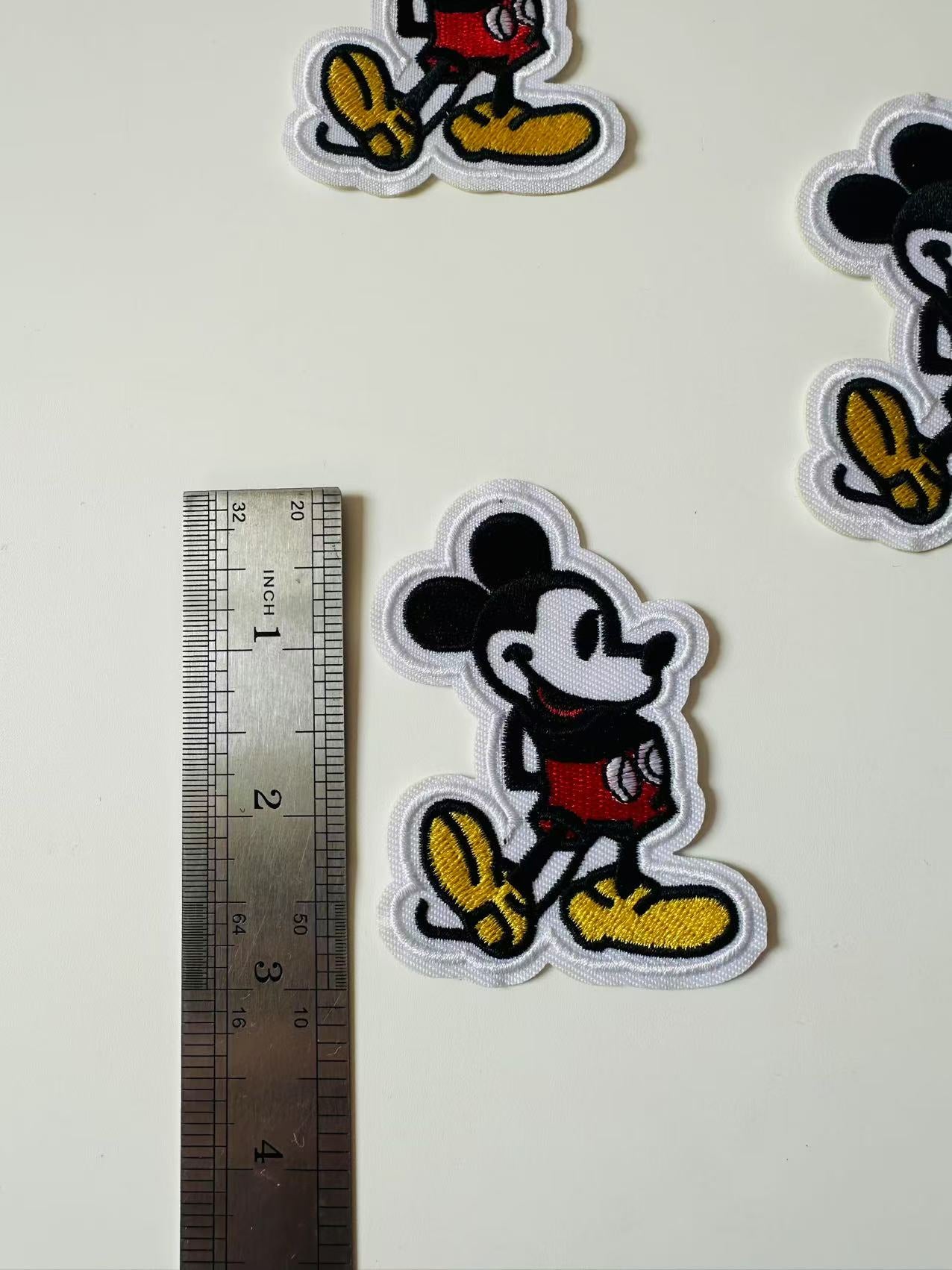 Craft Mickey Mouse 2.3"x3 "Embroidery Jacquard Label For Handmade Handicraft Goods