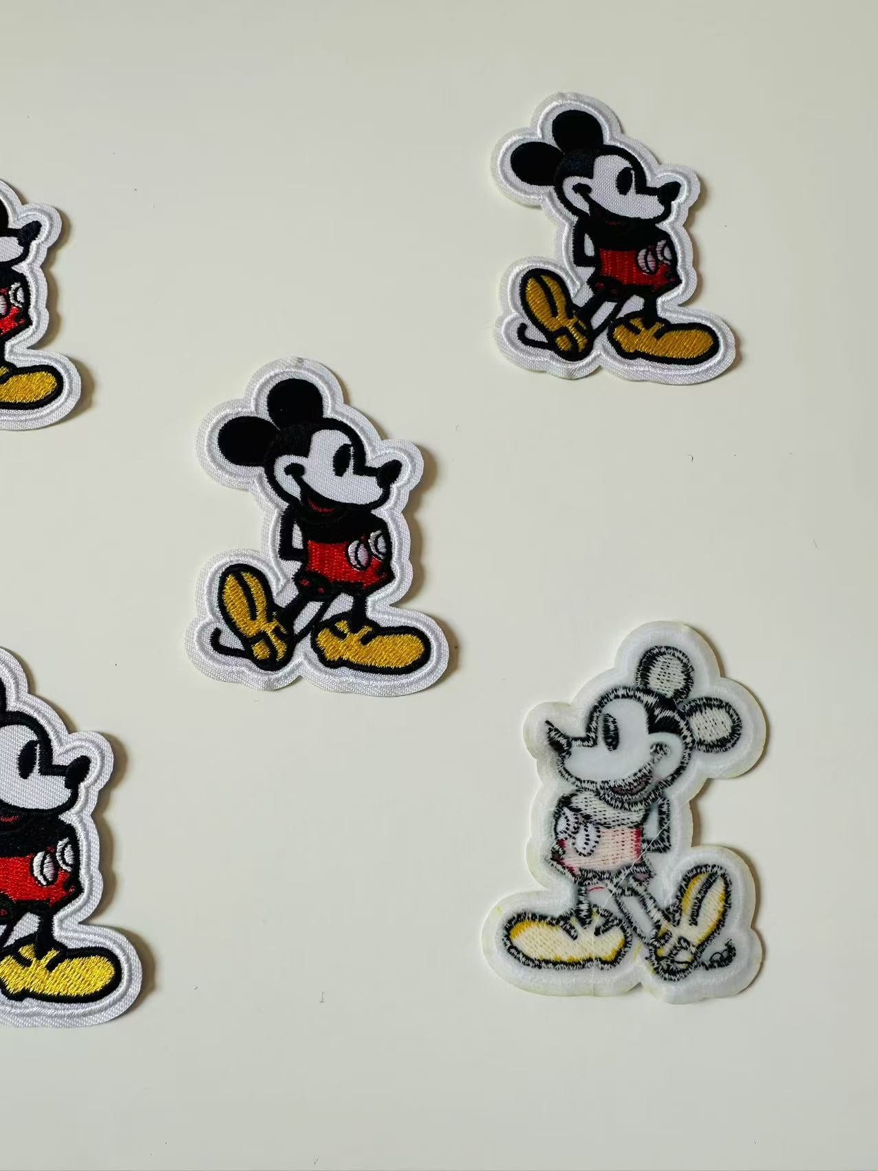 Craft Mickey Mouse 2.3"x3 "Embroidery Jacquard Label For Handmade Handicraft Goods