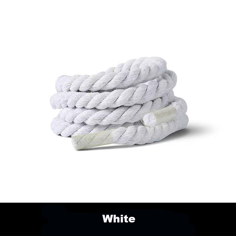 Natural Twisted 12mm Thick Shoelace For Handmade Shoes ,DIY Handicraft Sneakers By Pairs