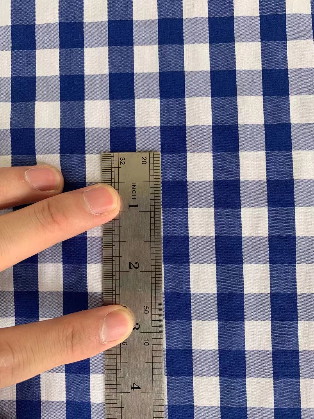 Fashion 100% cotton Plaid Design Fabric For Customized Goods By Yards