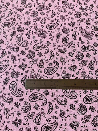 Bandanas Leather For handmade DIY shoe,bag Goods,Craft Handicrafts Material leather By Yard(Pink)