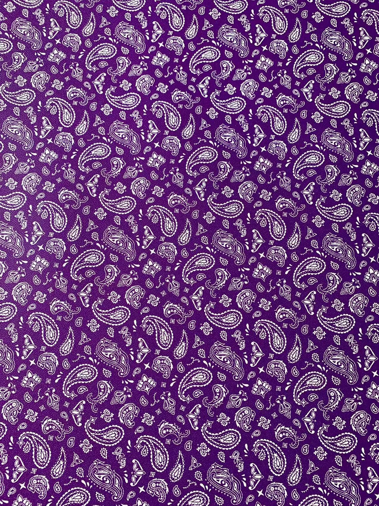 Bandanas Leather For handmade DIY shoe,bag Goods,Craft Handicrafts Material leather By Yard(Purple)