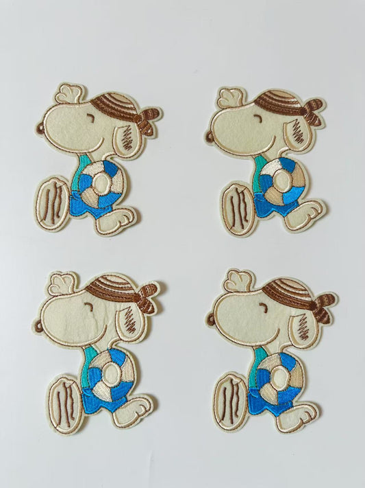 Craft 3"x4.3 " Snoopy Hello Embroidery Patches For Handmade Handicraft