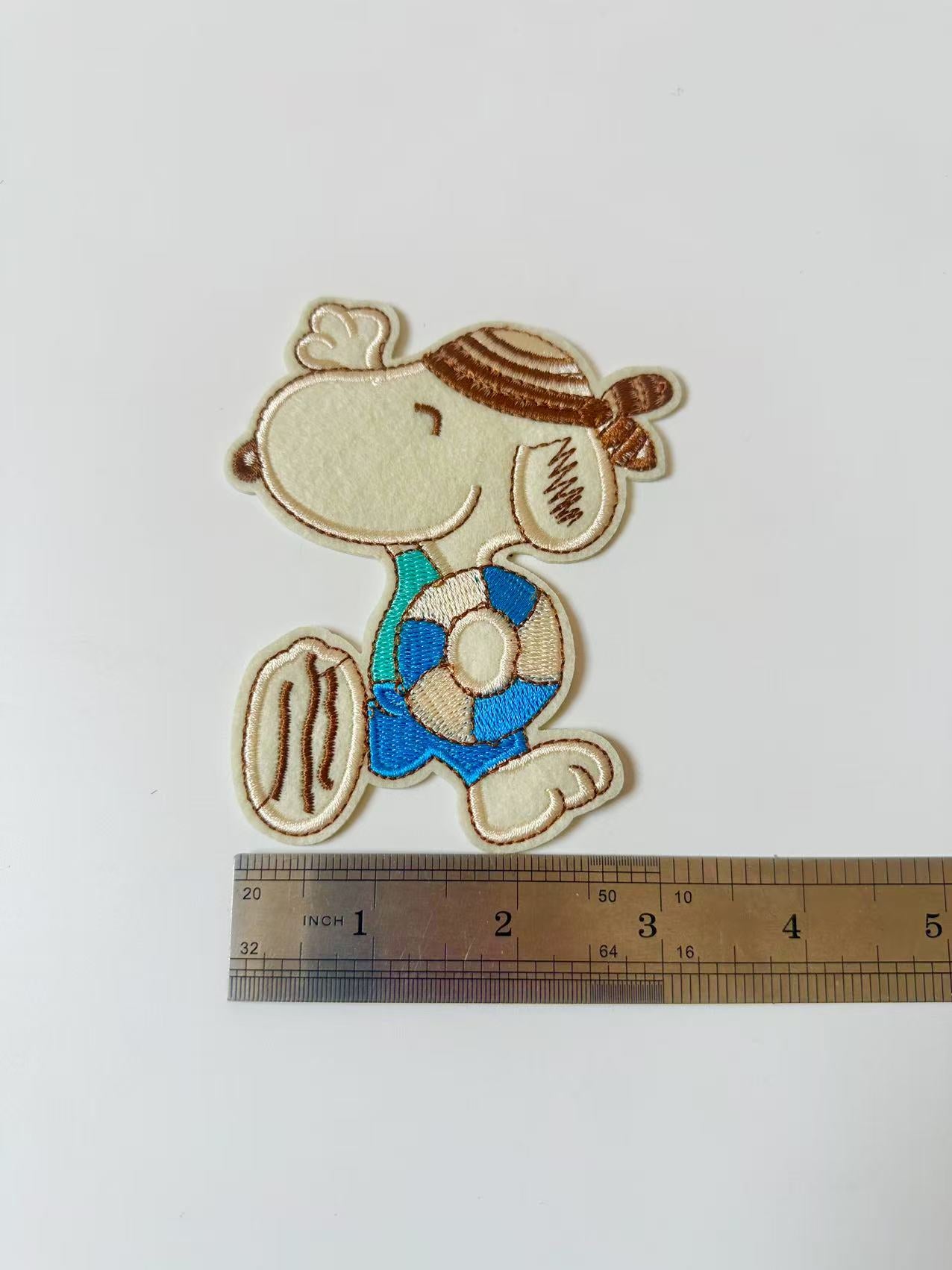 Craft 3"x4.3 " Snoopy Hello Embroidery Patches For Handmade Handicraft
