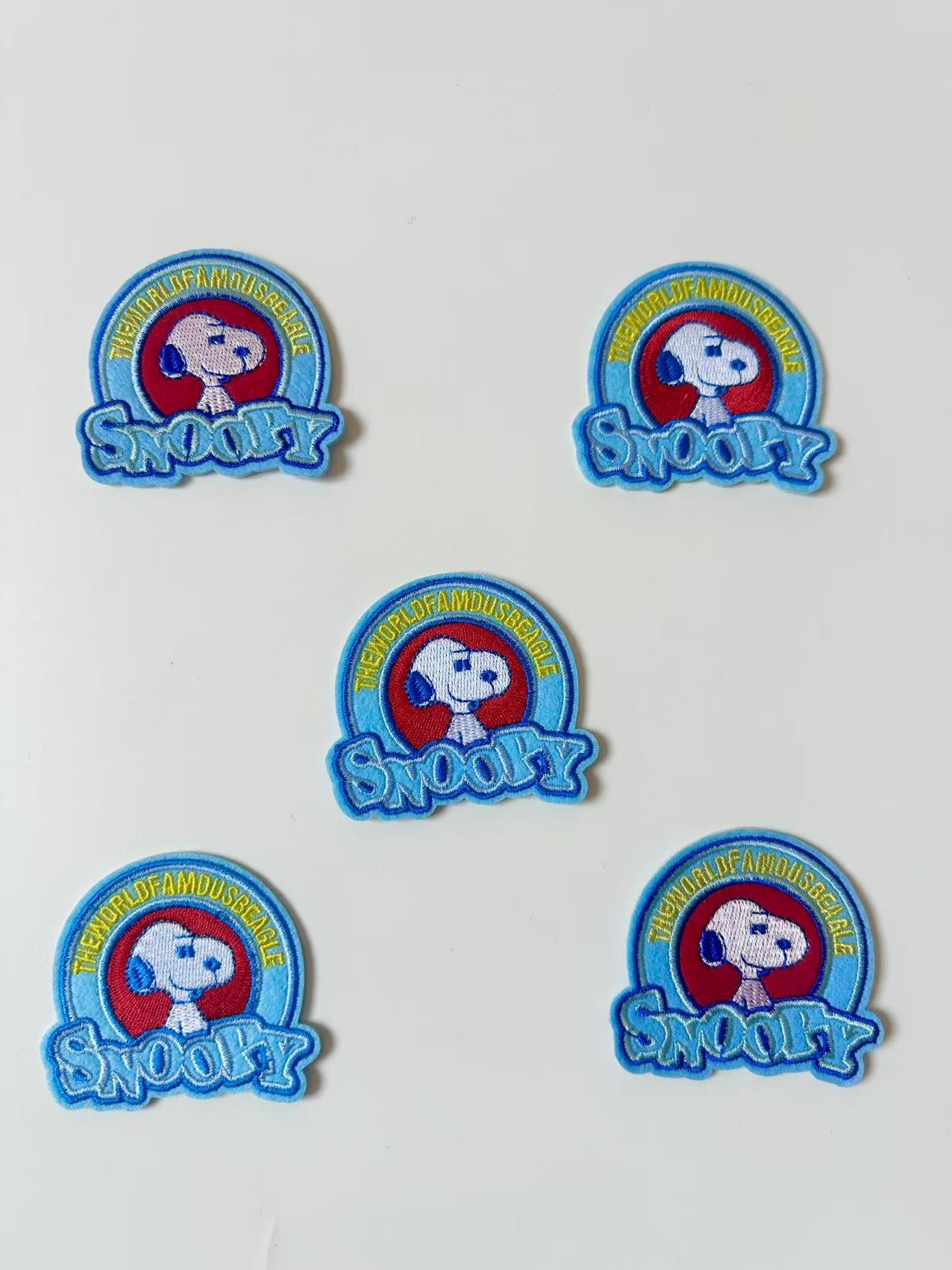 Craft 2.8"x2.4 " Snoopy Blue Embroidery Patches For Handmade Handicraft