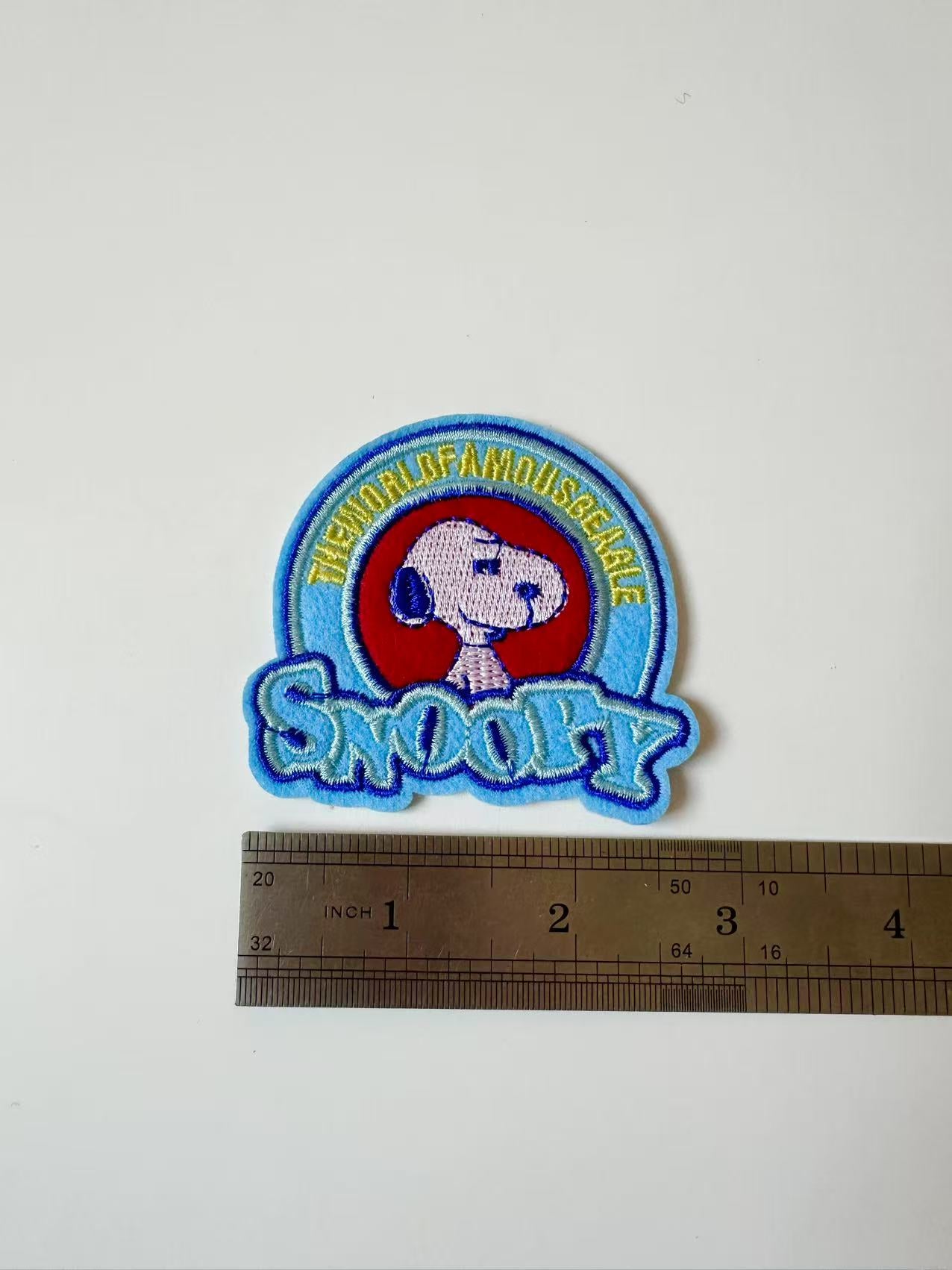 Craft 2.8"x2.4 " Snoopy Blue Embroidery Patches For Handmade Handicraft