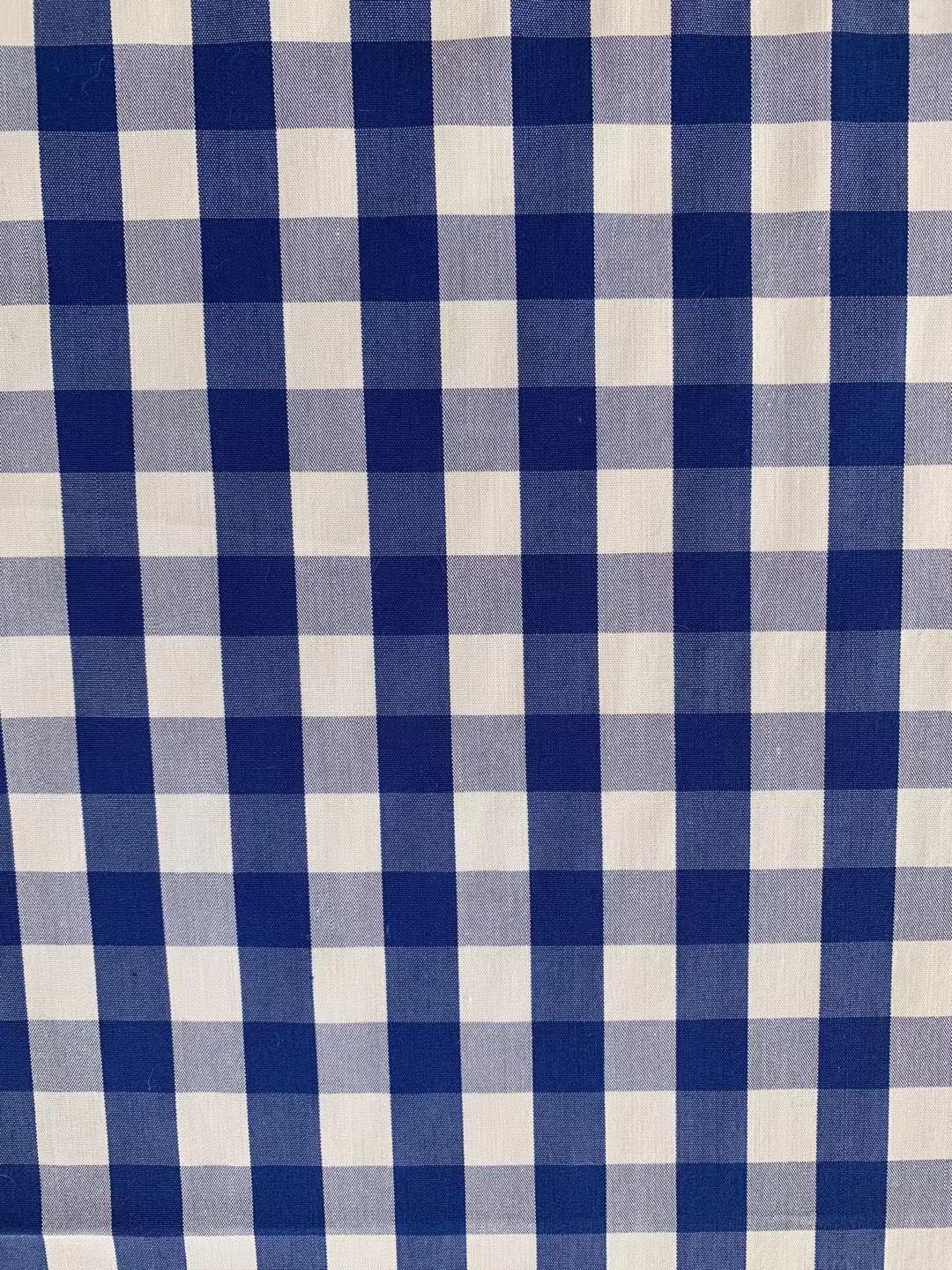 Fashion 100% cotton Plaid Design Fabric For Customized Goods By Yards