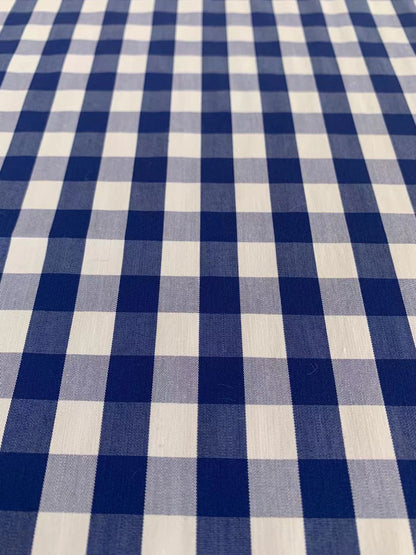 Fashion 100% cotton Plaid Design Fabric For Customized Goods By Yards